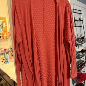 Terra & Sky Women's Red Cardigan